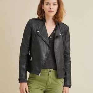 Monica Asymmetrical Leather Jacket